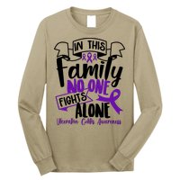 In This Family No One Fights Alone Ulcerative Colitis Awareness Long Sleeve Shirt