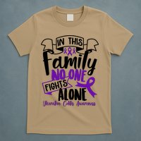 In This Family No One Fights Alone Ulcerative Colitis Awareness T-Shirt