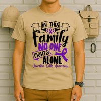 In This Family No One Fights Alone Ulcerative Colitis Awareness T-Shirt