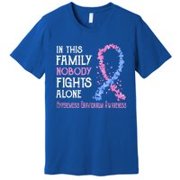 In This Family Nobody Fights Alone Hyperemesis Gravidarum Gift Premium T-Shirt