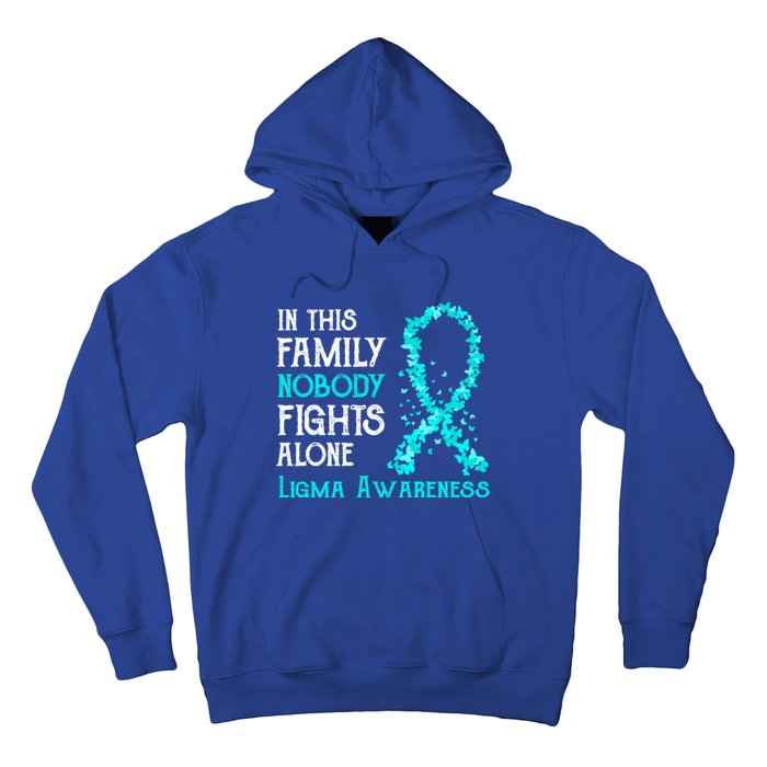 In This Family Nobody Fights Alone Ligma Gift Hoodie