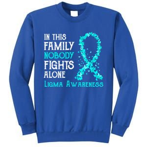 In This Family Nobody Fights Alone Ligma Gift Sweatshirt