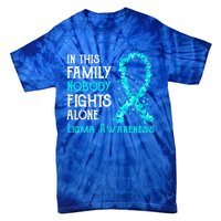 In This Family Nobody Fights Alone Ligma Gift Tie-Dye T-Shirt