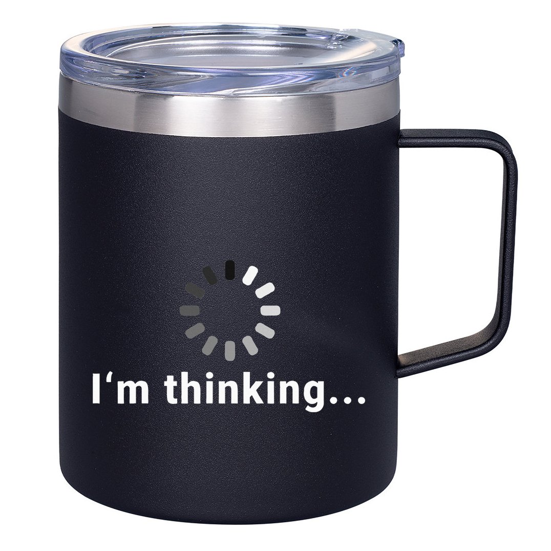 IM Thinking Fun Design 12oz Stainless Steel Coffee Mug