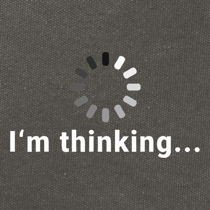 IM Thinking Fun Design Cotton Canvas Backpack