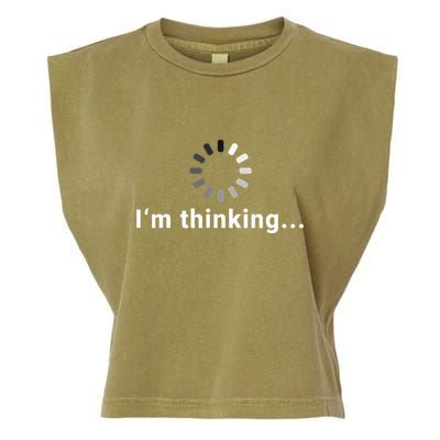 IM Thinking Fun Design Garment-Dyed Women's Muscle Tee