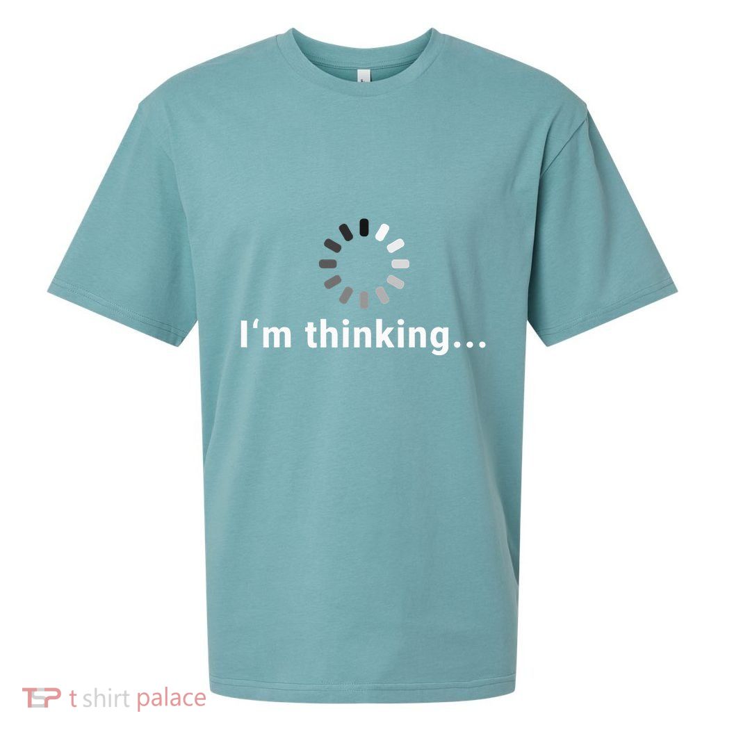 IM Thinking Fun Design Sueded Cloud Jersey T-Shirt
