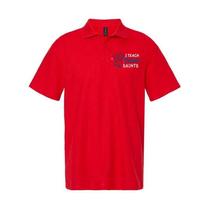 I Teach Future Saints Softstyle Adult Sport Polo