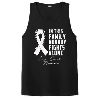 In This Family Nobody Fights Alone Lung Cancer Gift PosiCharge Competitor Tank