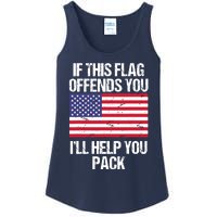 If This Flag Offends You I'll Help You Pack Ladies Essential Tank