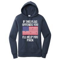 If This Flag Offends You I'll Help You Pack Women's Pullover Hoodie