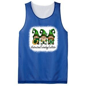 Instructional Technology Facilitator Gnomes St Patricks Day Gift Mesh Reversible Basketball Jersey Tank