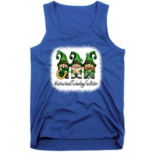 Instructional Technology Facilitator Gnomes St Patricks Day Gift Tank Top