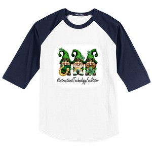 Instructional Technology Facilitator Gnomes St Patricks Day Gift Baseball Sleeve Shirt