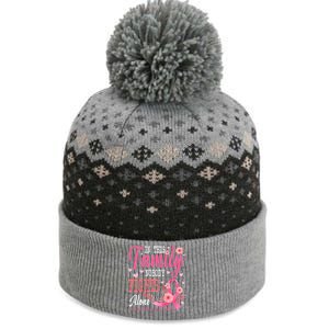 In This Family Nobody Fights Alone Neuroendocrine Cancer Cool Gift The Baniff Cuffed Pom Beanie