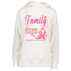 In This Family Nobody Fights Alone Neuroendocrine Cancer Cool Gift Womens Funnel Neck Pullover Hood