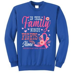 In This Family Nobody Fights Alone Neuroendocrine Cancer Cool Gift Sweatshirt