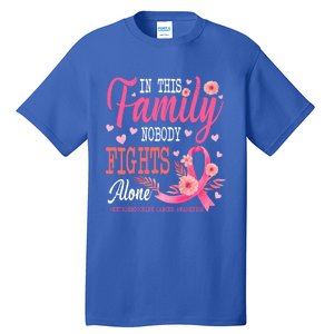 In This Family Nobody Fights Alone Neuroendocrine Cancer Cool Gift Tall T-Shirt