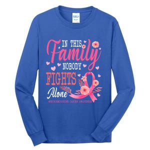 In This Family Nobody Fights Alone Neuroendocrine Cancer Cool Gift Tall Long Sleeve T-Shirt