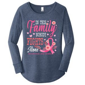 In This Family Nobody Fights Alone Neuroendocrine Cancer Cool Gift Women's Perfect Tri Tunic Long Sleeve Shirt