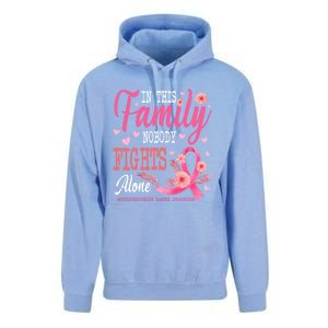 In This Family Nobody Fights Alone Neuroendocrine Cancer Cool Gift Unisex Surf Hoodie