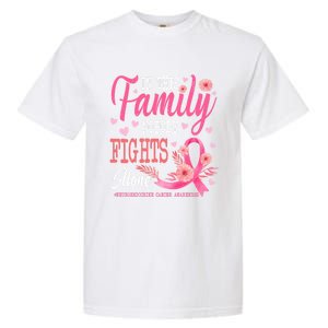 In This Family Nobody Fights Alone Neuroendocrine Cancer Cool Gift Garment-Dyed Heavyweight T-Shirt