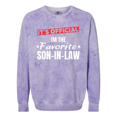 Im The Favorite Son In Law Funny Colorblast Crewneck Sweatshirt