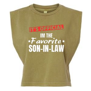 Im The Favorite Son In Law Funny Garment-Dyed Women's Muscle Tee