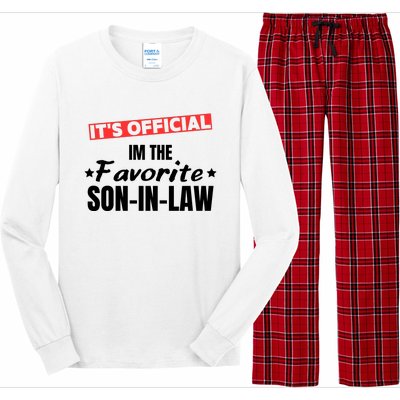 Im The Favorite Son In Law Funny Long Sleeve Pajama Set