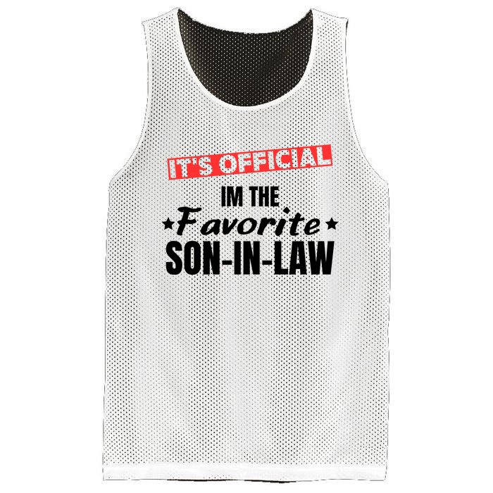 Im The Favorite Son In Law Funny Mesh Reversible Basketball Jersey Tank