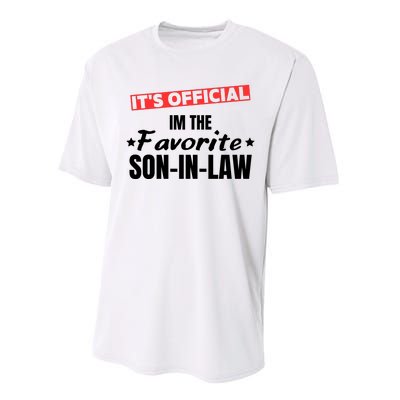 Im The Favorite Son In Law Funny Performance Sprint T-Shirt