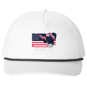 If This Flag Offends You ILl Help You Pack Snapback Five-Panel Rope Hat