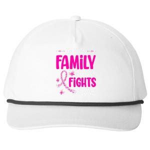 In This Family No One Fight Alone Breast Cancer Awareness Snapback Five-Panel Rope Hat