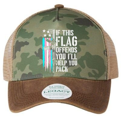 If This Flag Offends You ILl Help You Pack Legacy Tie Dye Trucker Hat