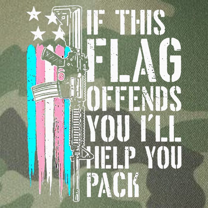 If This Flag Offends You ILl Help You Pack Legacy Tie Dye Trucker Hat