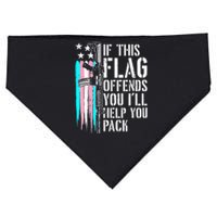 If This Flag Offends You ILl Help You Pack USA-Made Doggie Bandana