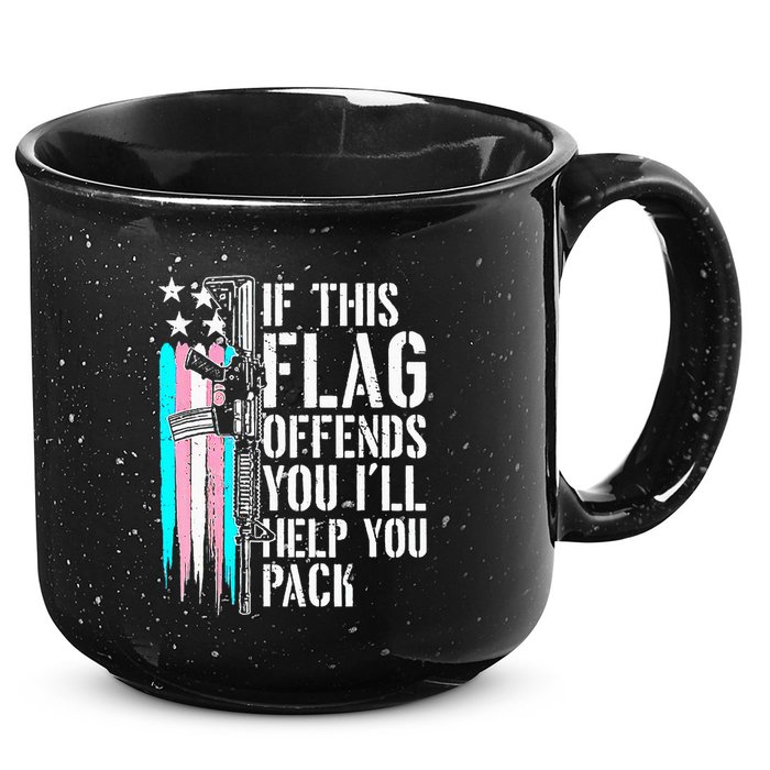 If This Flag Offends You ILl Help You Pack 15oz Campfire Ceramic Mug