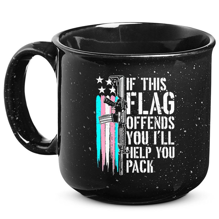If This Flag Offends You ILl Help You Pack 15oz Campfire Ceramic Mug