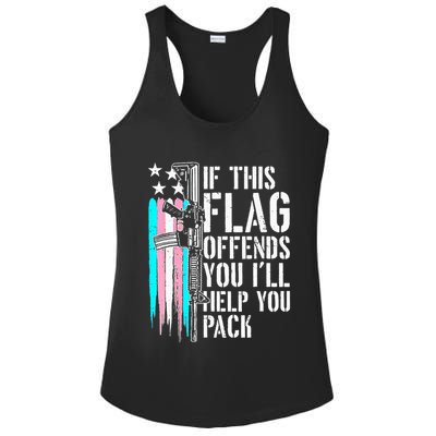 If This Flag Offends You ILl Help You Pack Ladies PosiCharge Competitor Racerback Tank