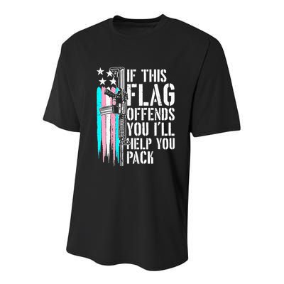 If This Flag Offends You ILl Help You Pack Youth Performance Sprint T-Shirt