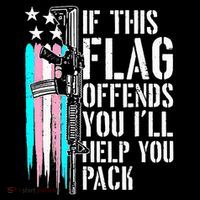 If This Flag Offends You ILl Help You Pack Sustainable Knit Beanie