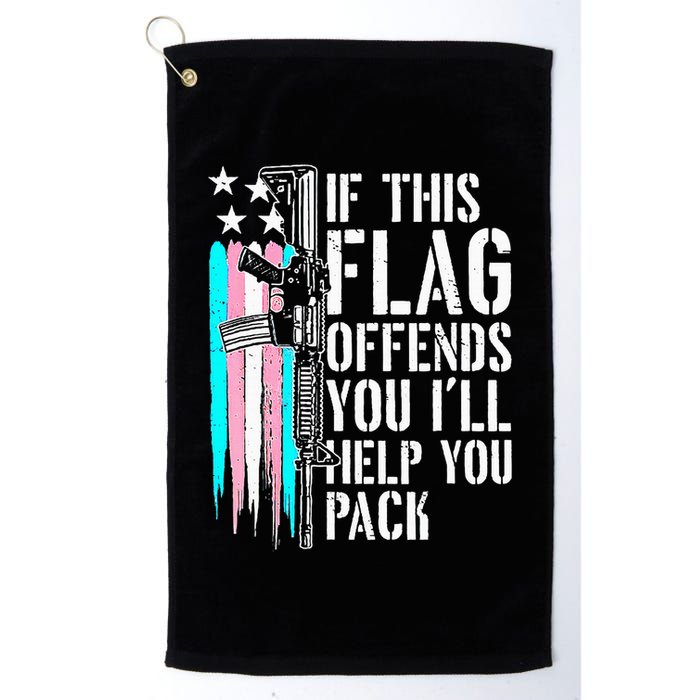 If This Flag Offends You ILl Help You Pack Golf Towel