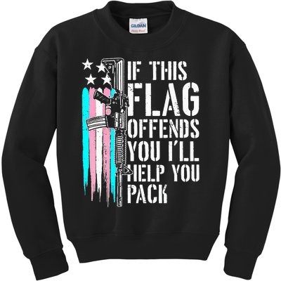 If This Flag Offends You ILl Help You Pack Kids Sweatshirt