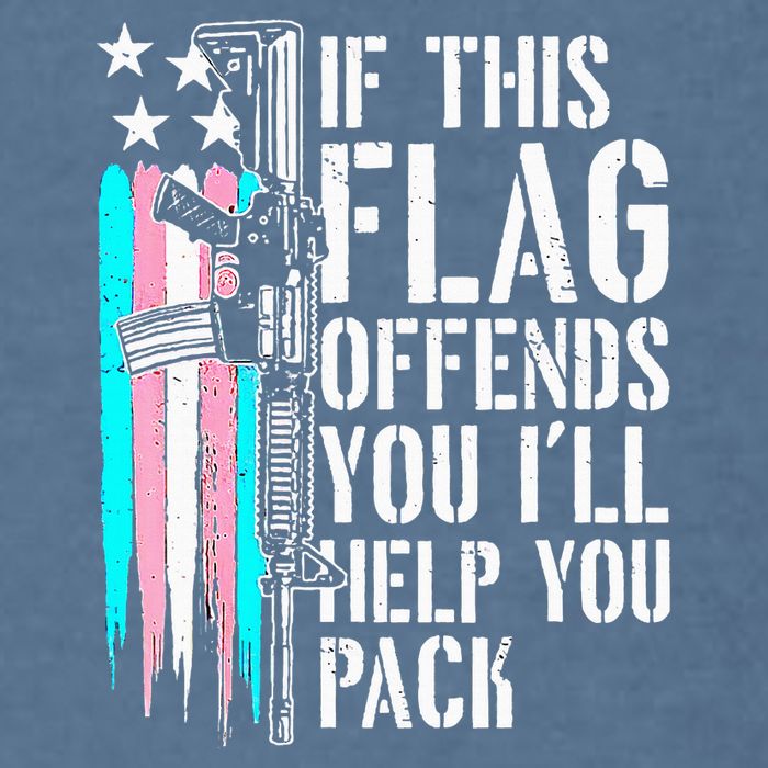 If This Flag Offends You ILl Help You Pack Garment-Dyed Sweatshirt