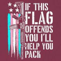 If This Flag Offends You ILl Help You Pack 16oz Travel Tumbler