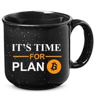 It's Time For Plan B Bitcoin 15oz Campfire Ceramic Mug