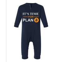 It's Time For Plan B Bitcoin Infant Fleece One Piece