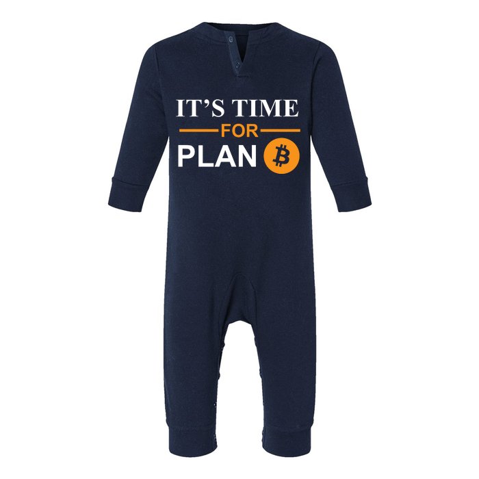 It's Time For Plan B Bitcoin Infant Fleece One Piece