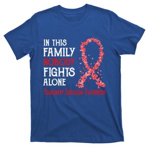 In This Family Nobody Fights Alone Pulmonary Embolism Gift T-Shirt