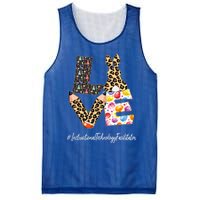 Instructional Technology Facilitator Love Easter Day Leopard Gift Mesh Reversible Basketball Jersey Tank